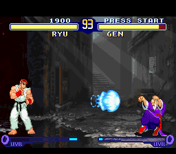 Street Fighter Alpha 2 (USA) In game screenshot